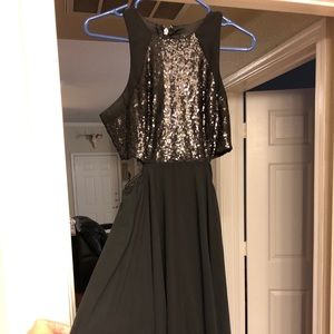 Lulu’s black sequins formal dress